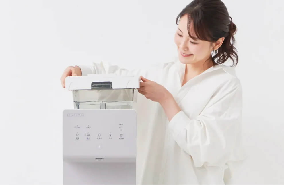 ウォータースタンドのピュアライフの給水箇所